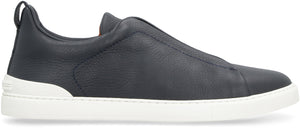 Triple Stitch leather sneakers-1